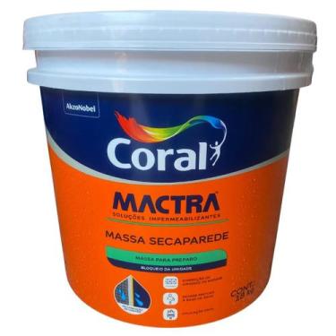 Imagem de Massa Seca Parede e Rodapé Coral Mactra 18KG