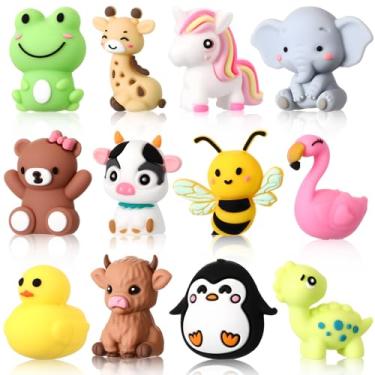 Imagem de Watersay 12 peças de contas focais de silicone 3D canetas contas contas a granel para chaveiro com contas, artesanato faça você mesmo, colar, pulseira, corrente de telefone, pingentes para fazer joias