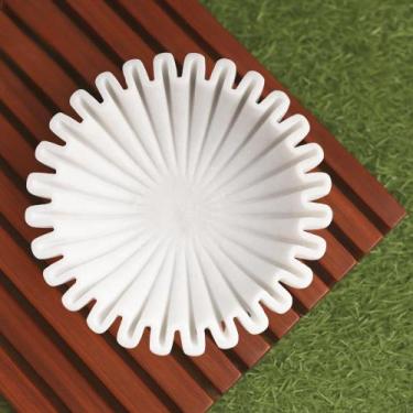 Imagem de Taça de babados de mármore SWADESHI BLESSINGS feita à mão de 20 cm