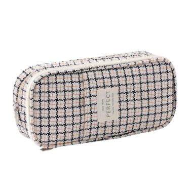 Imagem de Estojo de lápis moderno de duas camadas de grande capacidade para meninas