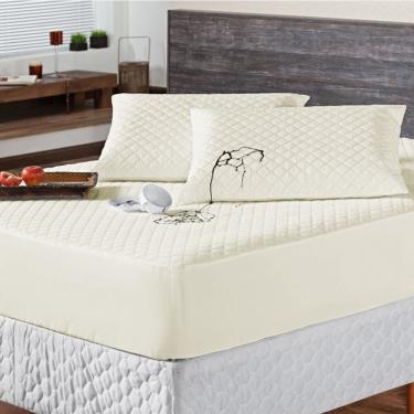 Imagem de Protetor Colchao Queen Impermeavel Matelado Aquarela 01 Peça - Palha