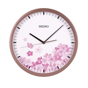 Imagem de Seiko Relógio de parede Cherry Blossom, ouro rosa
