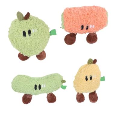 Imagem de GLOGLOW Brinquedo para Gatos, Brinquedo para Mastigar Catnip, Interativo de Pelúcia para Dentição de Gatos para Gatinhos Internos, 4 Peças, Catnip, para Mastigar, Som Enrugado