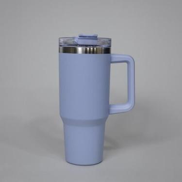 Imagem de Garrafa Copo Térmico Personalizado Inox Tampa em Acrílico e Canudo 120