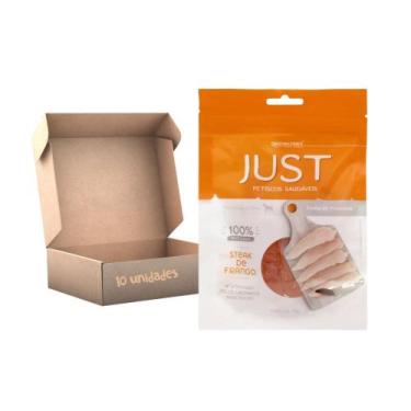Imagem de Kit Petisco Just Steak de Frango Caes Gatos 75g 10 unidades - GERMANHA