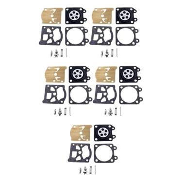 Imagem de Bothyi Kit de reparo de carburador para ferramentas elétricas de jardim, fácil de instalar, com 5 peças de diafragma dosador, compatível com motores de 58cc.