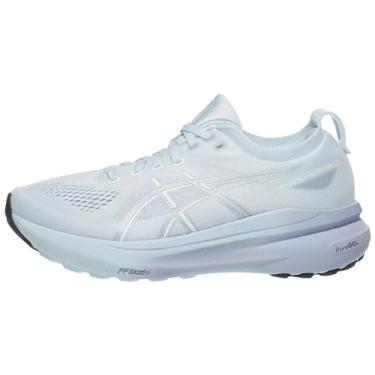 Imagem de ASICS Tênis de corrida feminino Gel-Kayano 31, Cinza claro/prata pura, 35