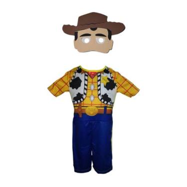 Imagem de Fantasia Roupa Infantil Woody Curto Com Enchimento e Máscara - Fashion