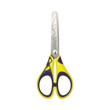 Imagem de Tesoura Escolar Soft Stainless 13cm Maped Amarelo E Azul
