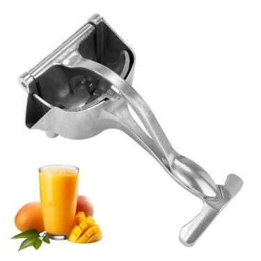 Imagem de Extrator de Suco de Frutas Frescas, Espremedor Manual Alumínio Resistente para Limão Lima Laranja Romã Toranja e Muito Mais