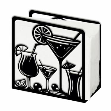 Imagem de SUPERDANT Porta-guardanapos de coquetel para mesas coquetel natural em pé dispensador de papel guardanapo para cozinha mesa de jantar bancada piquenique ao ar livre banquete reunião decoração