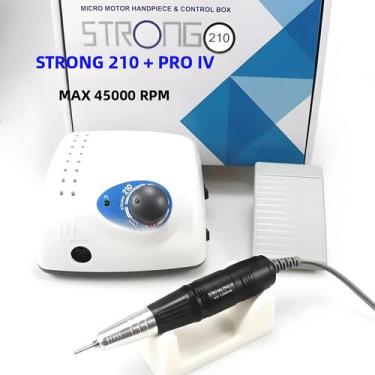 Imagem de Máquina De Perfuração De Unhas Elétrica 65W 45000RPM Strong 210 pro IV
