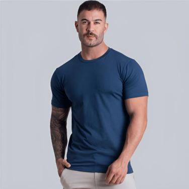 Imagem de Camiseta Com Elastano Algodao Egípcio Original - Tropez, Azul, Marinho