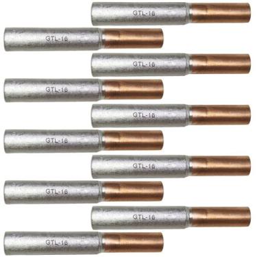 Imagem de Kit 10 Luva de Emenda Bimetálica para Cabo Cobre 10mm e Alumínio de 16
