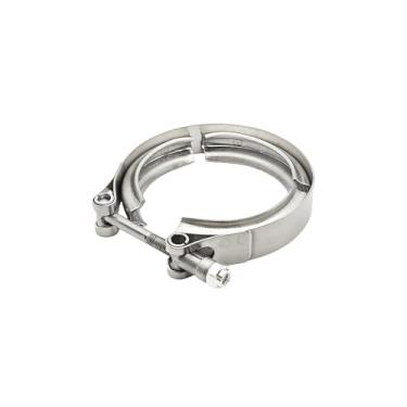Imagem de AUXBC Braçadeira de banda V de 6 cm, braçadeiras de parafuso de banda V de aço inoxidável 304, braçadeira de escape universal para terminais de silenciador Turbo Downpipes conectando sistemas de