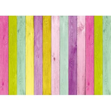 Imagem de XCKALI Fundo colorido para fotografia de madeira, textura de madeira rústica colorida, cenário de Páscoa, decoração de festa, adereços para fotos (2,1 x 1,5 m)