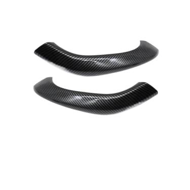 Imagem de Compatível com BMW X1 X2 F48 F49 F39 Frente Traseira Esquerda Direita Maçaneta da porta Tampa externa Maçanetas internas Acessórios para carro 2016 2017 2018 2019 2020(Carbon fiber 2pcs)