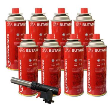 Imagem de Maçarico Super Fire + 8 Gás Butano Culinária Rothenberger