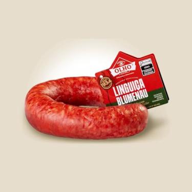 Imagem de Linguiça Blumenau Pura Olho Defumada Alemã autêntica 3 unidades (1kg)