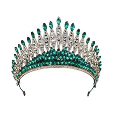 Imagem de Tiara De Cristal Barroca Para Noivas, Coroa De Rainha, Joias De Cabelo