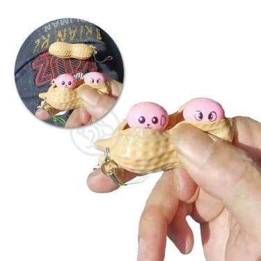 Imagem de Chaveiro Amendoim Fidget Toy Anti Stress Tiktok Relaxa