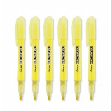 Imagem de Kit 6 Marca Texto Amarelo Fluorescente Pilot