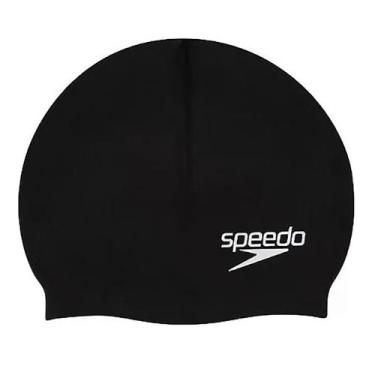 Imagem de Touca de Natação Speedo Big Swin Grande Silicone Unissex, Único, Preto