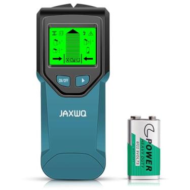 Imagem de Scanner de parede para localizador de pinos – Ferramenta localizadora de pinos 5 em 1 com chip inteligente e tela LCD HD, localizadores de feixe de detector de pinos para o centro e a borda do tubo de