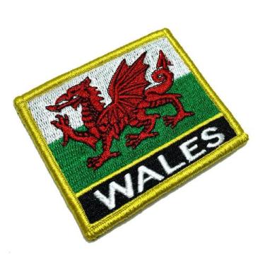 Imagem de BP0190NV01 Bandeira País de Gales Bordado Fecho Contato - BR44