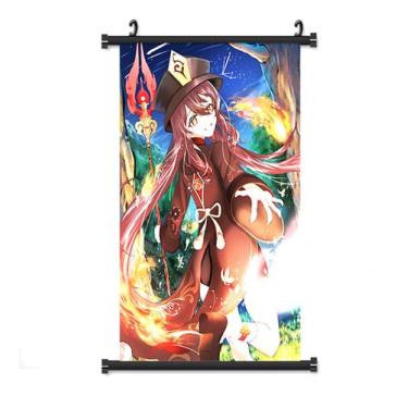 Imagem de Pintura de parede em tela Genshins Impacts Hu Tao Anime - yiweisai
