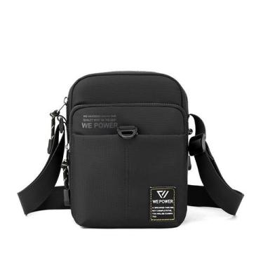 Imagem de Mini bolsa de nylon crossbody Messenger para homens, ao ar livre, pequ
