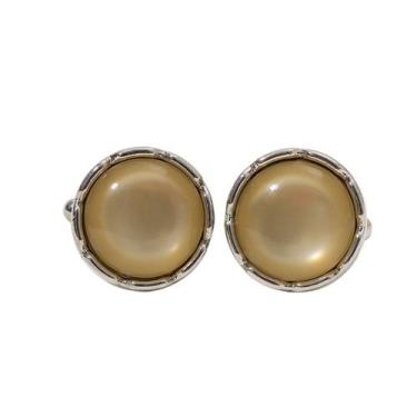 Imagem de Cufflinks, cristal redondo elegante para homens, liga de 15,5g - yiwei