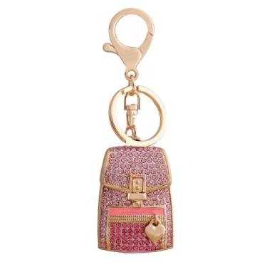 Imagem de Mochila de chaveiro Creative rosa cravejada de strass - Yiweisai