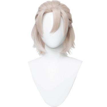 Imagem de Peruca de cosplay Genshin Impact Albedo Anime Costume Hair 180g - taiy