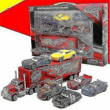 Imagem de 7 unidades/conjunto Cars 2 Lightning Mcqueen Racer Car & Mac - Gloome 
