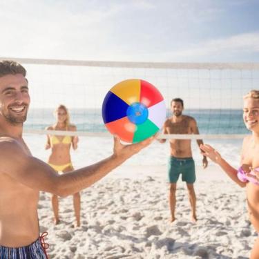 Imagem de Brinquedo de piscina aquática Beach Ball inflável de 30 cm de diâmetro