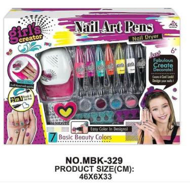 Imagem de Conjunto de unhas de simulação DIY infantil para meninas - Gloome Stor