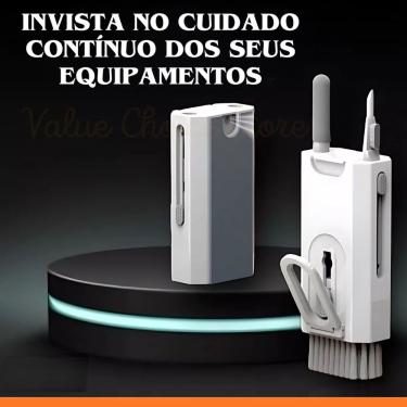 Imagem de Kit de Escovas de Limpeza Multiuso Celular Fone Teclado PC