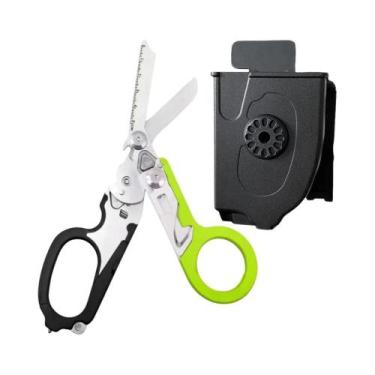 Imagem de Tesoura Tática Dobrável Raptor: Ferramenta EDC De Sobrevivência Para P