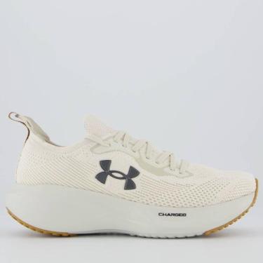 Imagem de Tênis Under Armour Charged Slight 3 SE Feminino Branco e Cinza, 38