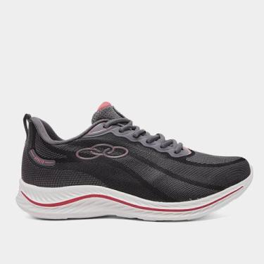 Imagem de Tênis Olympikus Apolis Feminino, Chumbo, Rosa, 35