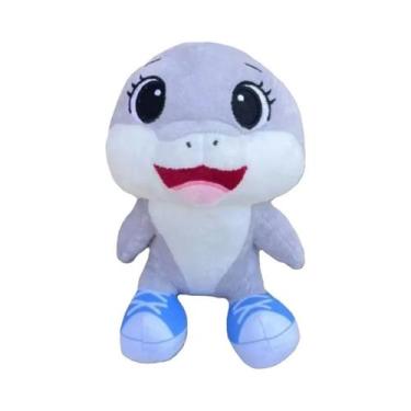 Imagem de Boneco De Pelúcia Tubarão Kawaii Macio E Fofo, Brinquedo De Pelúcia An