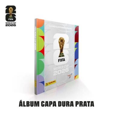 Imagem de Álbum de Figurinhas Capa Dura Prata Copa do Mundo FIFA 2026 EUA Panini