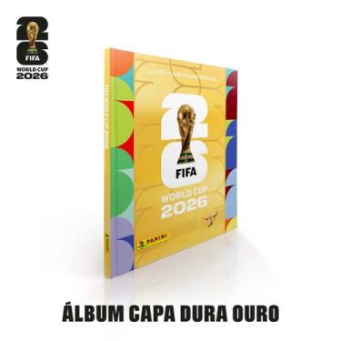 Imagem de Álbum de Figurinhas Capa Dura Ouro Copa do Mundo FIFA 2026 EUA Panini 