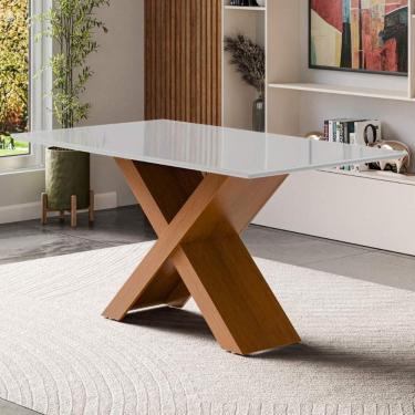 Imagem de Mesa de Jantar com Vidro 6 Lugares Multimóveis CR50237