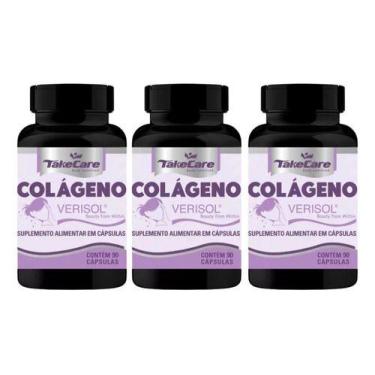 Imagem de Kit 3 Suplemento Colageno Verisol 90 Capsulas Take Care