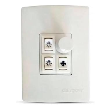 Imagem de Controle para Ventilador de teto com 2 Lâmpadas modelo Rotativo QV372 