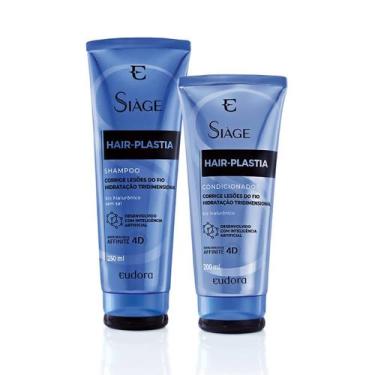 Imagem de Kit Siàge Hair Plastia Shampoo + Condicionador Eudora Tratamento Capil