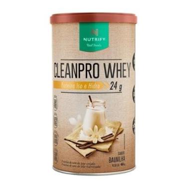 Imagem de Cleanpro Whey Proteína Iso e Hidro 450g Baunilha Nutrify-Unissex