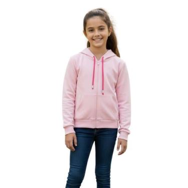 Imagem de Blusa Meninas de Frio com Capuz Zíper Inverno Luxo Frio - - anjo da ma